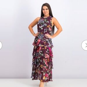 Pretty Ignite Evenings, Maxi Dress, 16, XL, Layered Skirt, NWOT, UPDATED LISTING